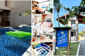 Piscina com ofurô/Churrasqueira/Sinuca e Ping Pong